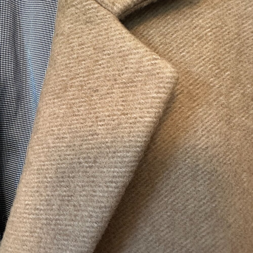 Apc Wool Blend Camel Coat Size M - image 5